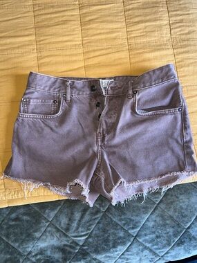 Free people High-Rise Frayed Hem Shorts